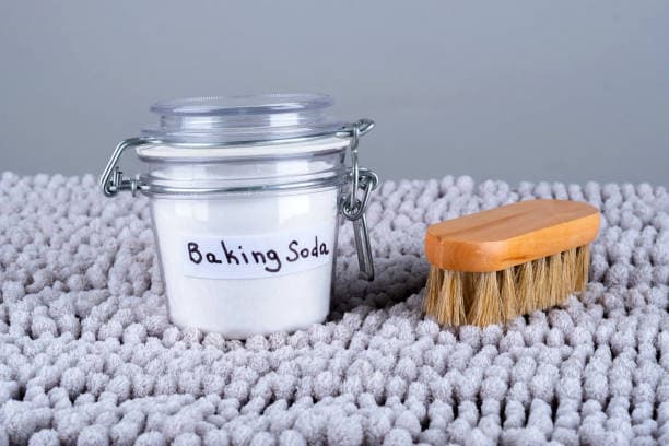 How do you get baking soda paste from a carpet